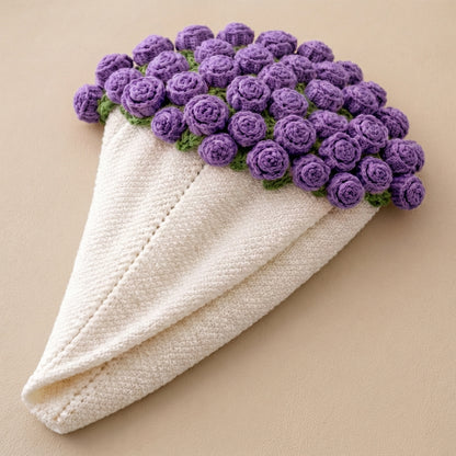 Szerelmi rózsák - Kézzel horgolt csokor